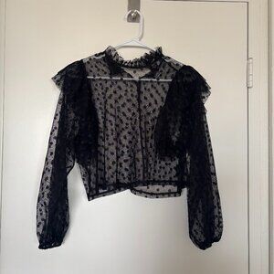 Women's NSR Sheer Cropped Top | Size: XS